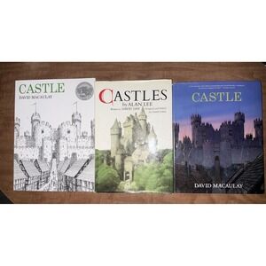 Castles Book Lot 3 Medieval Architecture History